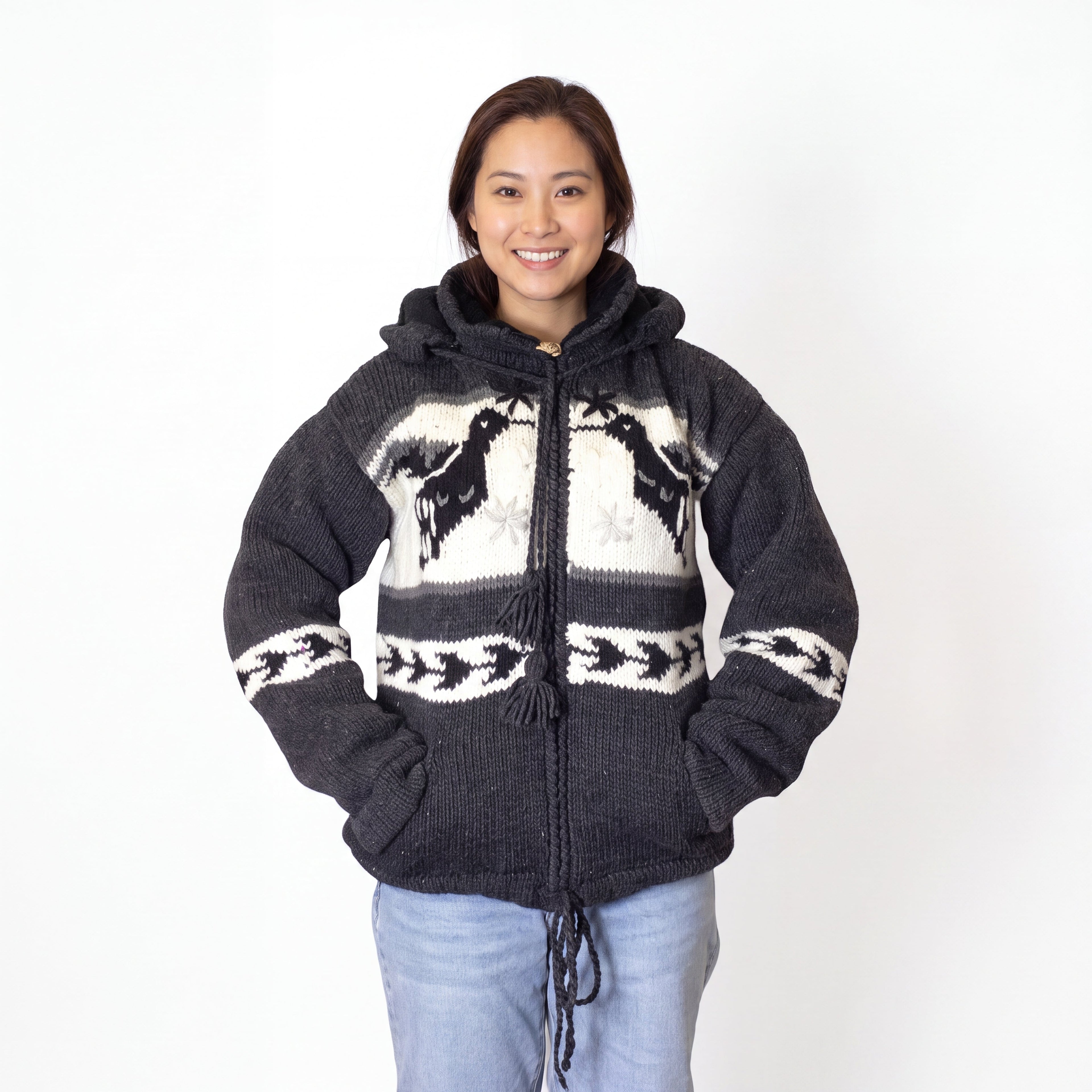 OLDTRIBES™ Aurora Hummingbird Wool Jacket