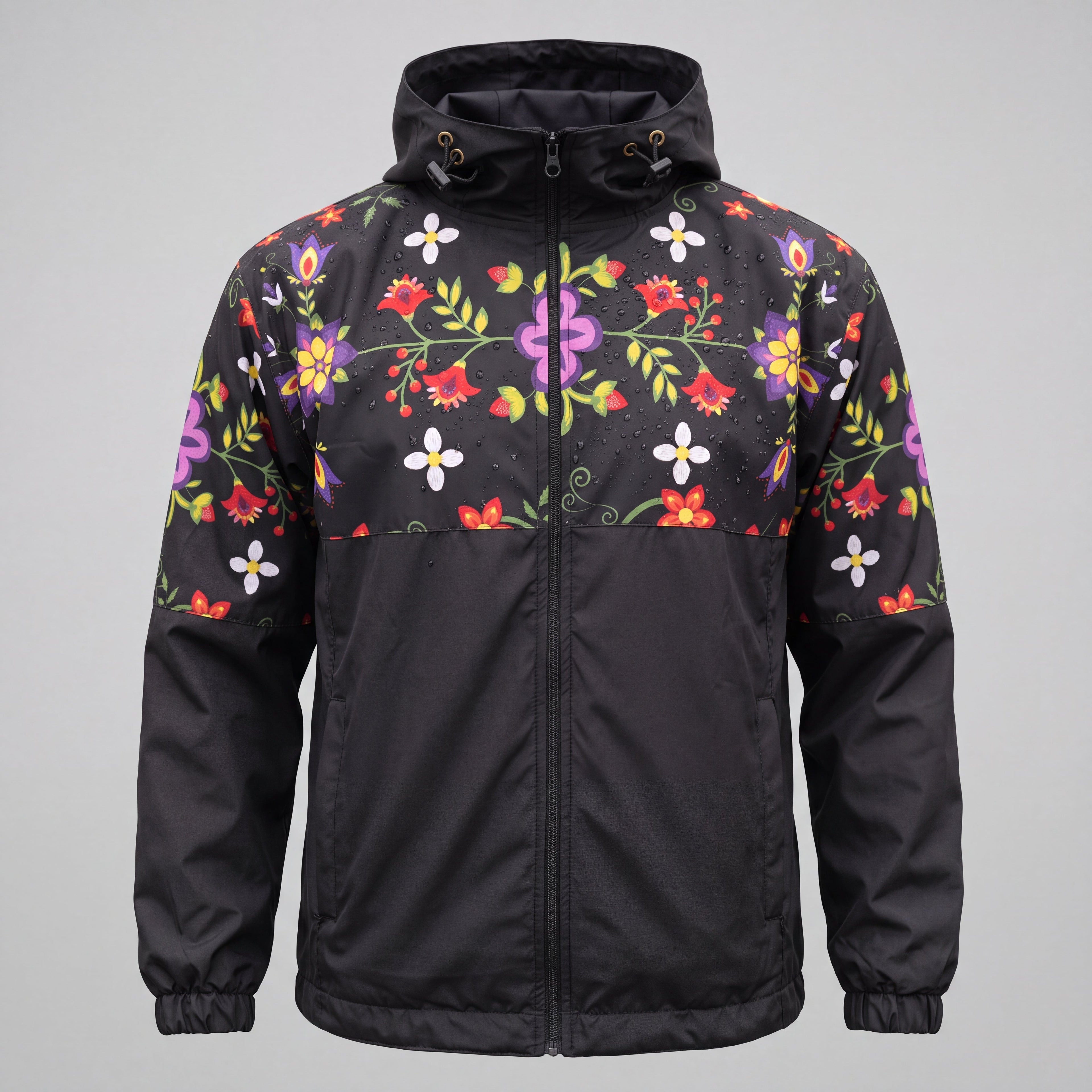 OLDTRIBES™ Midnight Bloom Windbreaker