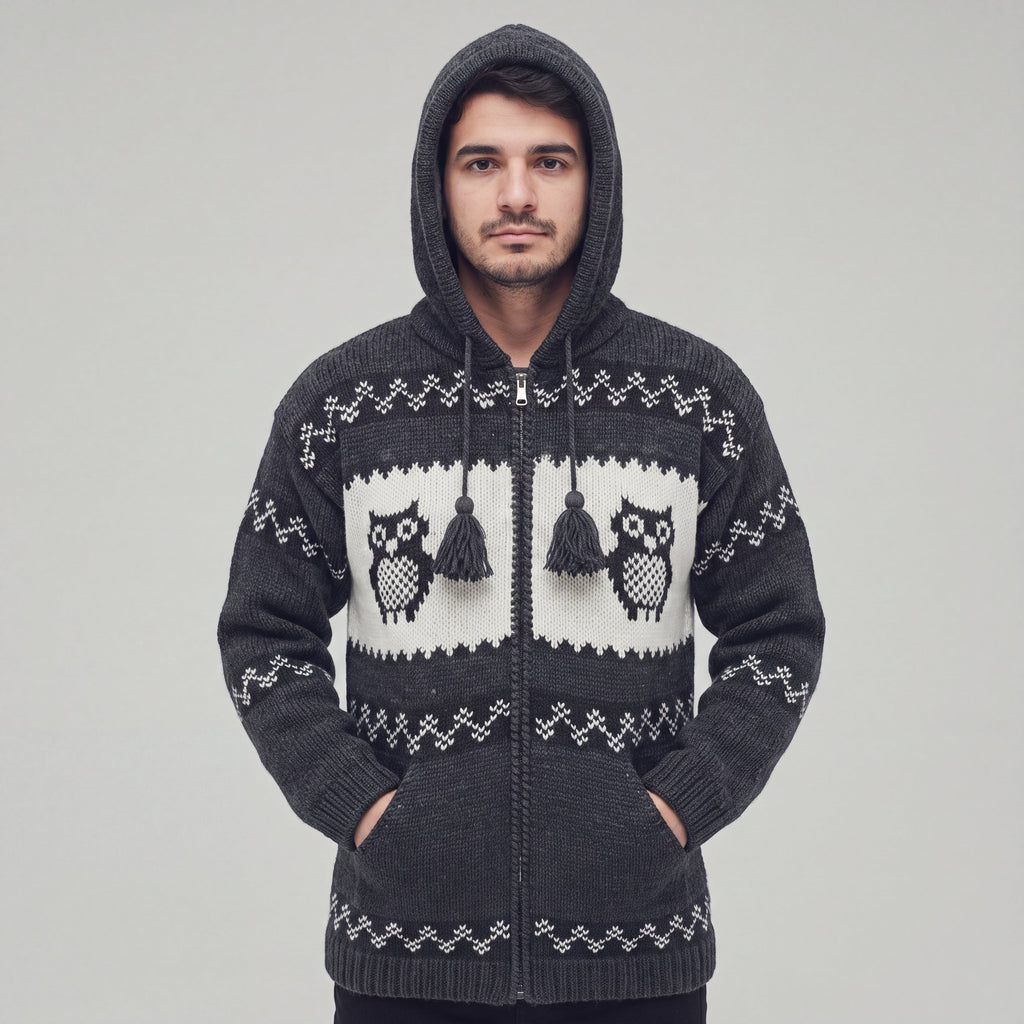 OLDTRIBES™ Nocturne Owl Wool Jacket