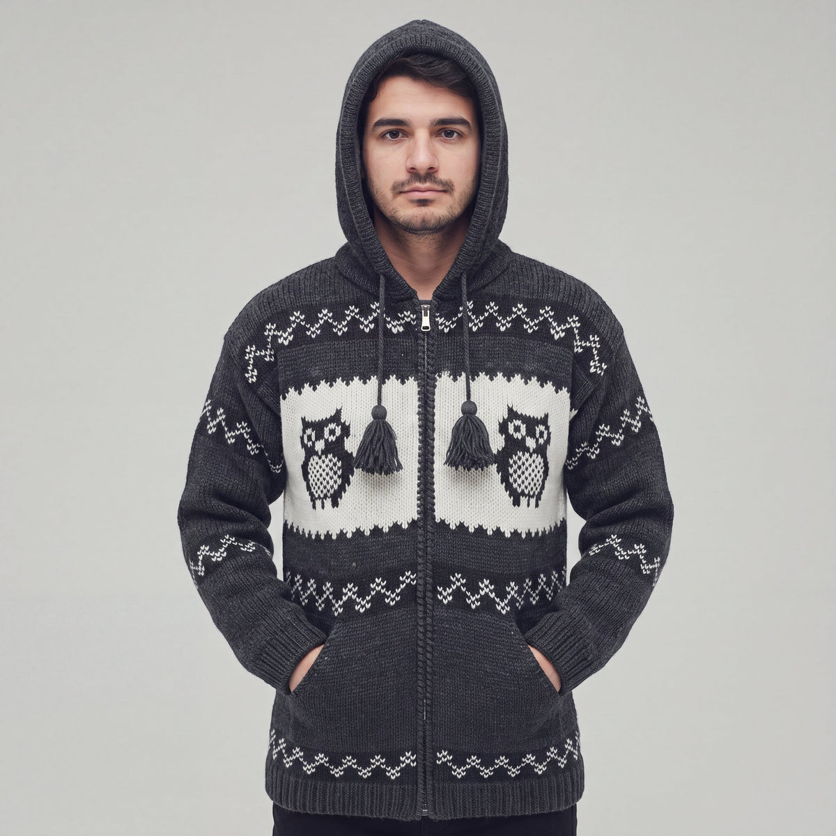 OLDTRIBES™ Nocturne Owl Wool Jacket