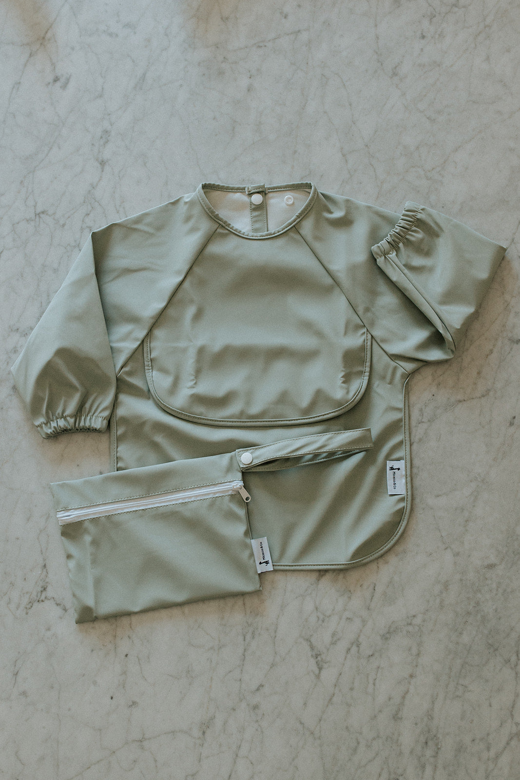 Waterproof Long-Sleeve Baby Bib | 6–24 months