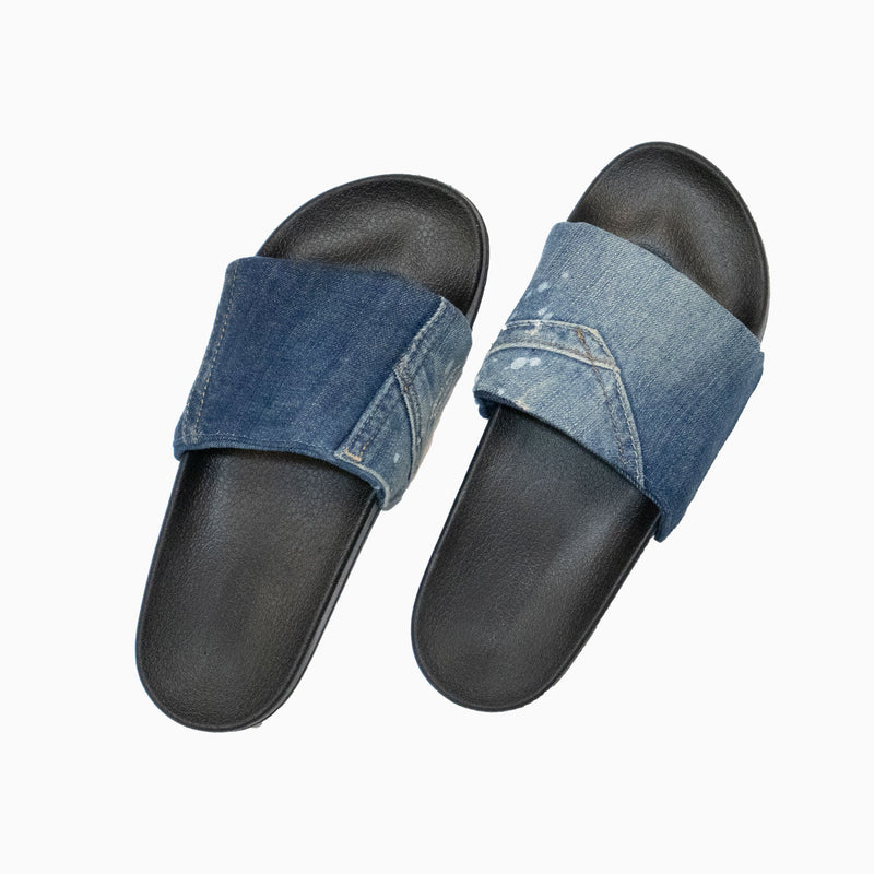 Women's Recycled Denim Slide Sandal