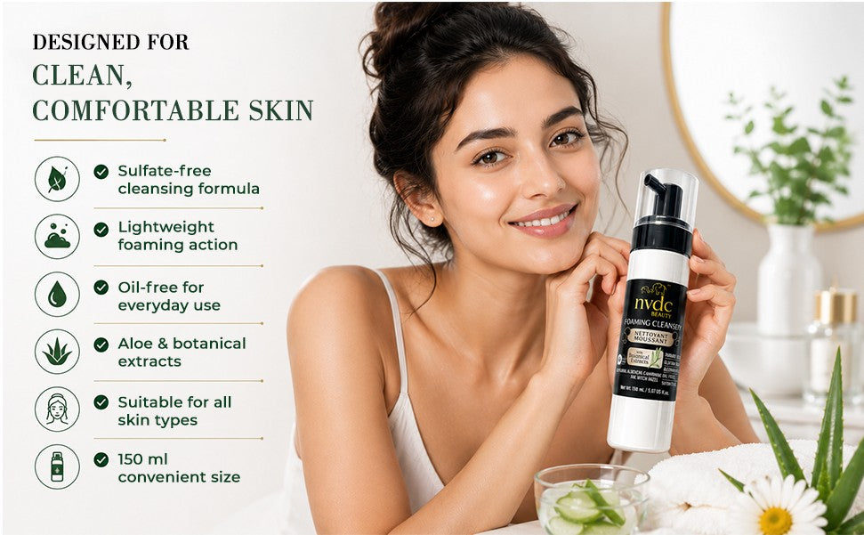 Enriched Face Foaming Cleanser with Chamomile & Witch Hazel