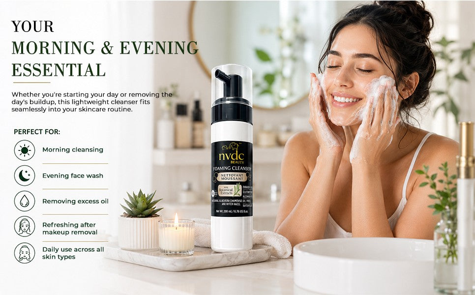 Enriched Face Foaming Cleanser with Chamomile & Witch Hazel