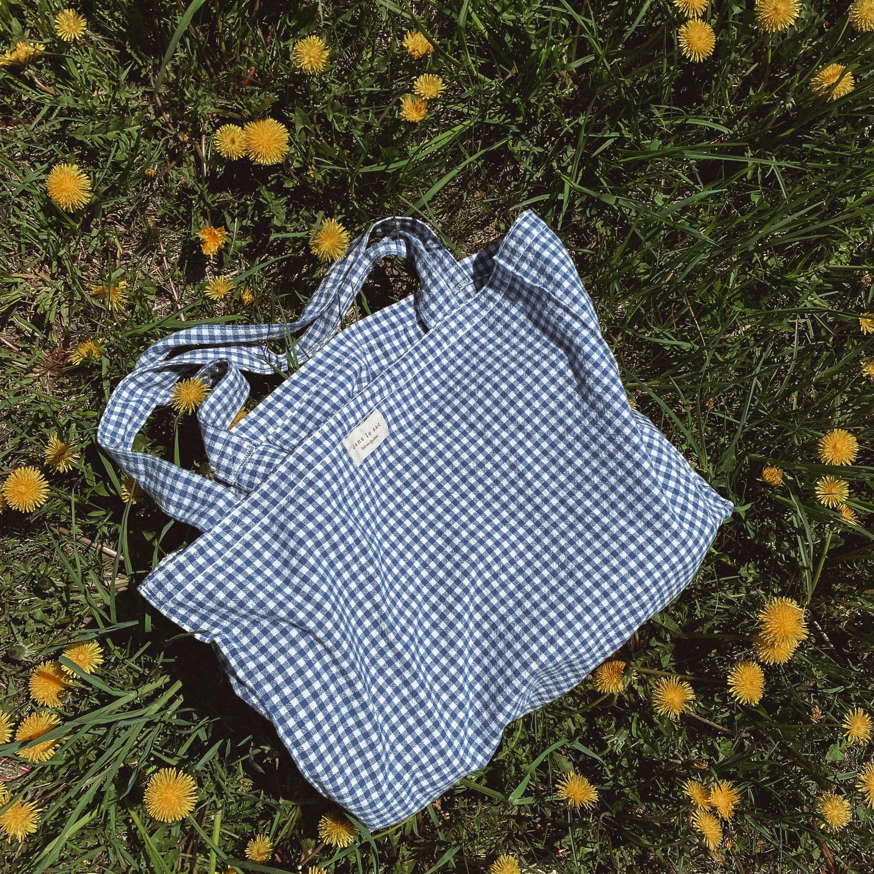 Organic Cotton Tote — Gingham Collection