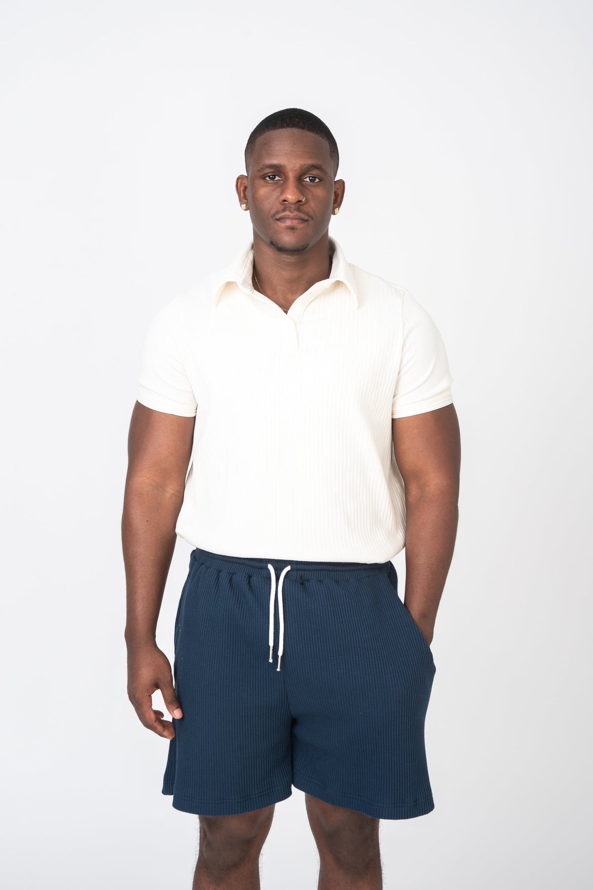 Retro Ribbed Polo