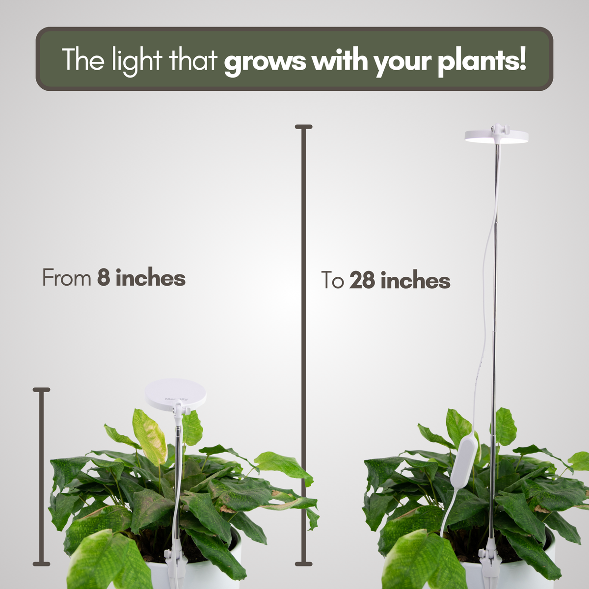 28" Adjustable LED Plant Light