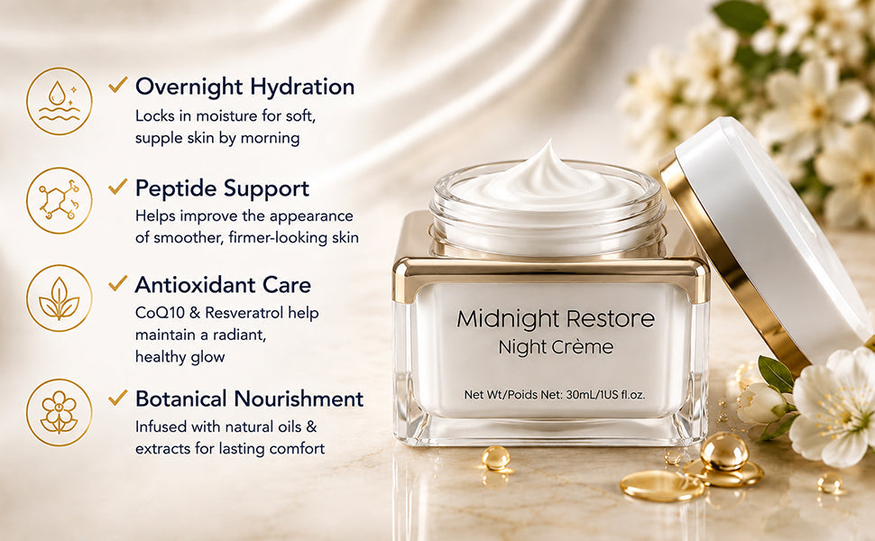 Midnight Restore Night Crème for Anti-Aging & Wrinkles
