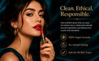Vegan Lipstick Set – 5 Satin-Matte Shades, Cruelty-Free