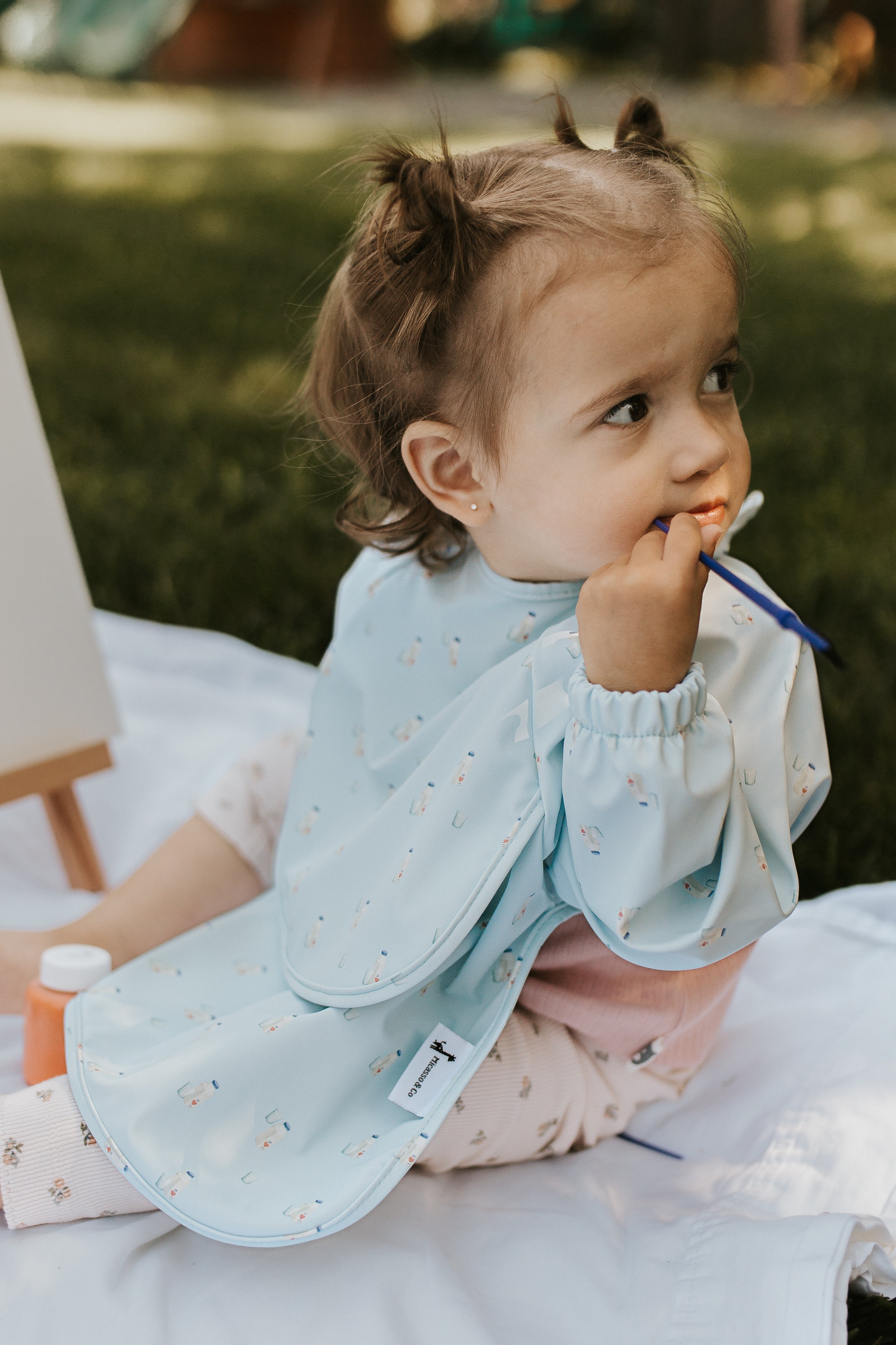 Waterproof Long-Sleeve Baby Bib | 6–24 months