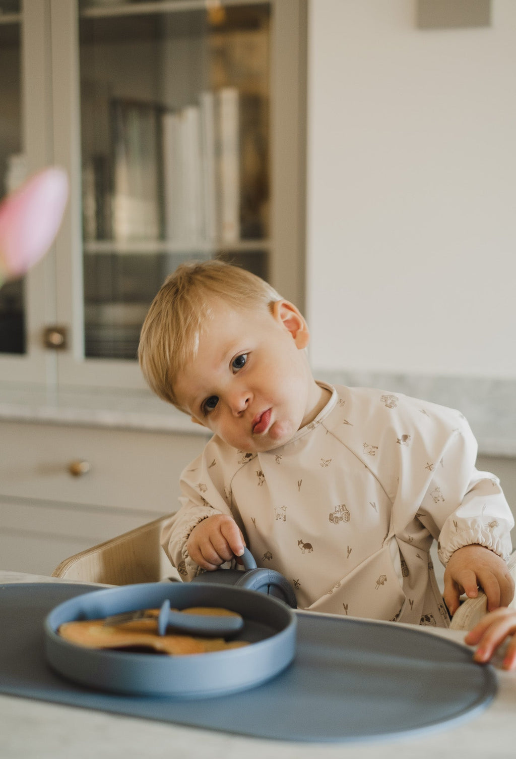 Waterproof Long-Sleeve Baby Bib | 6–24 months