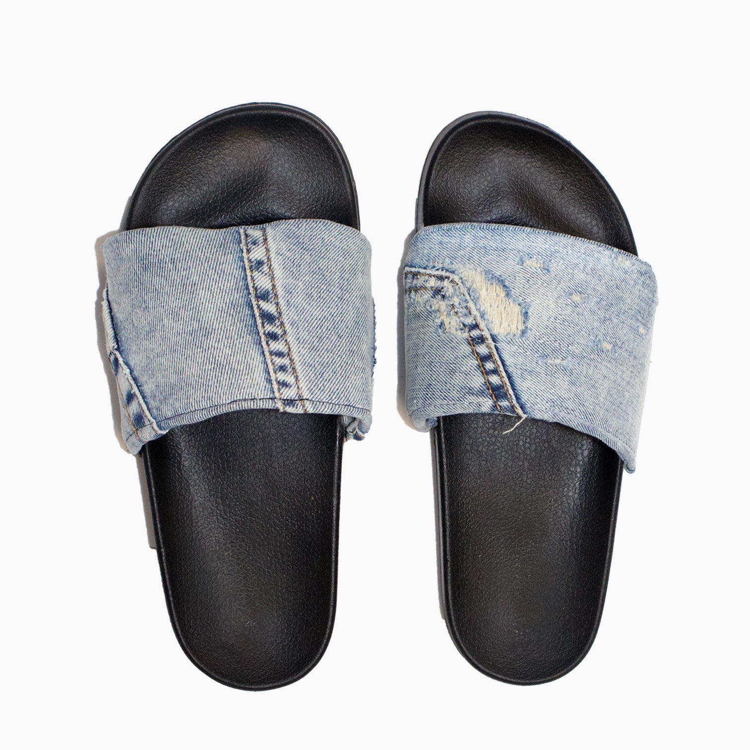 Men's Recycled Denim Slide Sandal