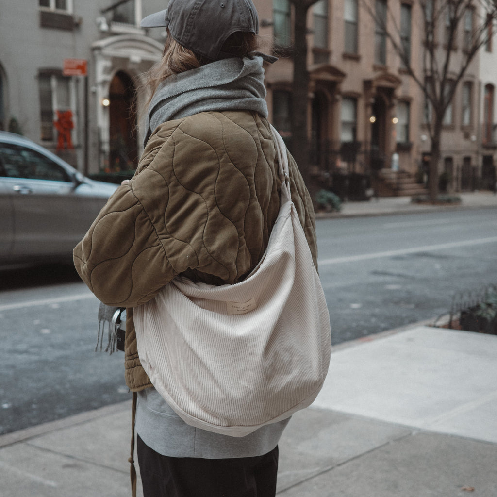 Corduroy Crescent Bag | Adjustable Strap