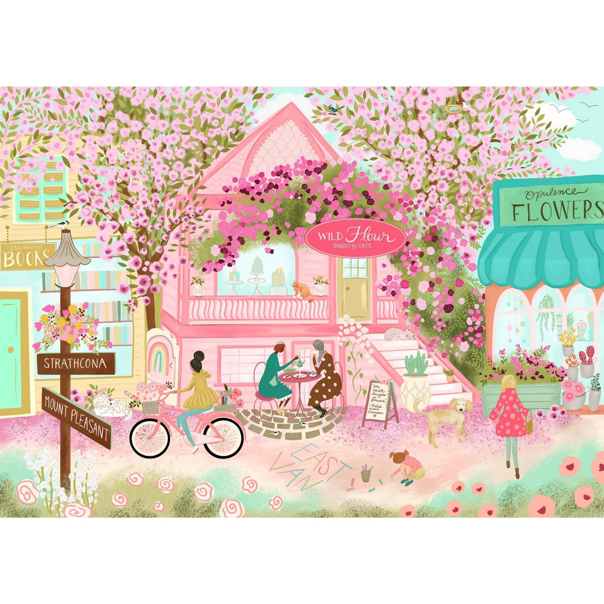 City in Bloom | 1000-Piece Puzzle for Adults | Designed in Canada by Ginger Deverell