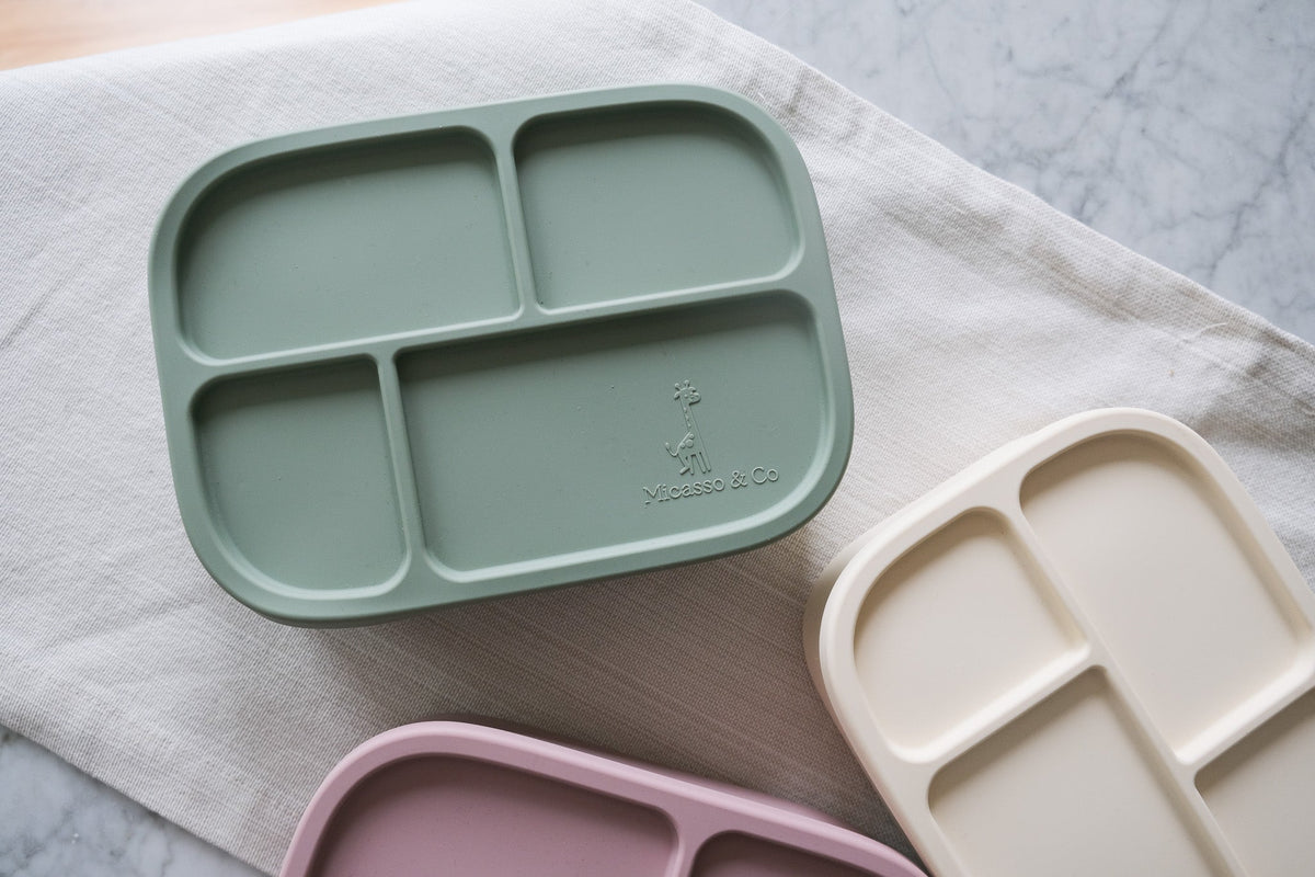 Silicone Bento Lunch Box | 4 Compartments