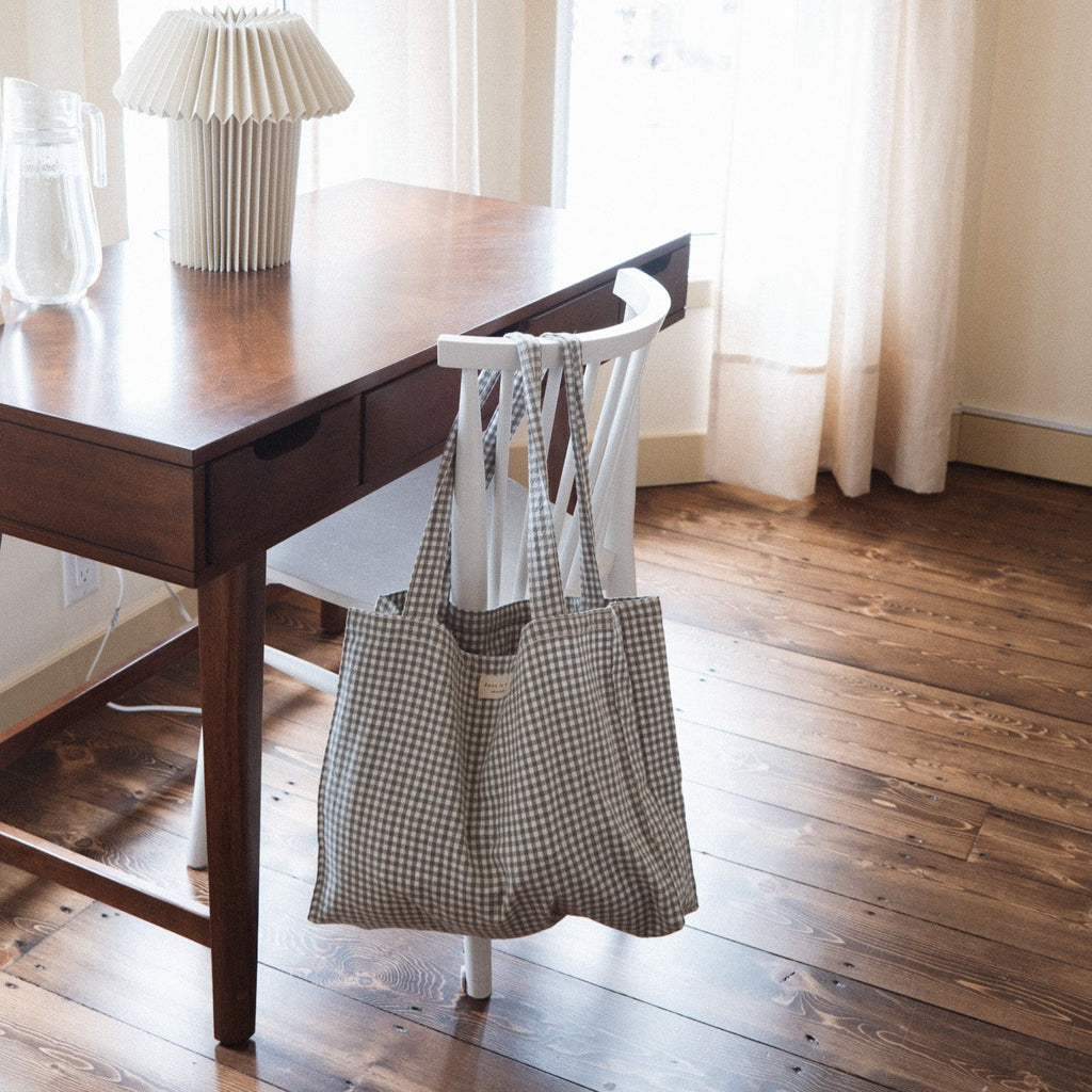 Organic Cotton Tote — Gingham Collection