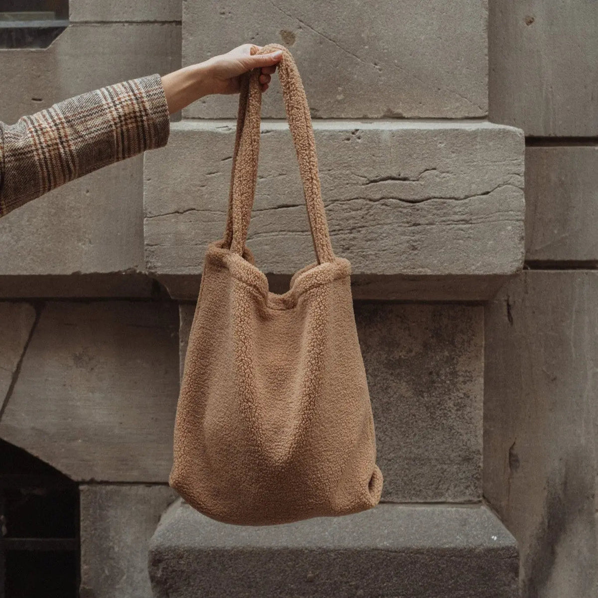 Teddy Fleece Tote