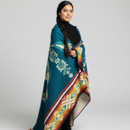 OLDTRIBES™ Twin Hummingbird Reversible  Blanket
