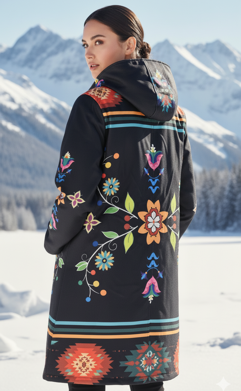 OLDTRIBES™ Sacred Bloom Long Coat