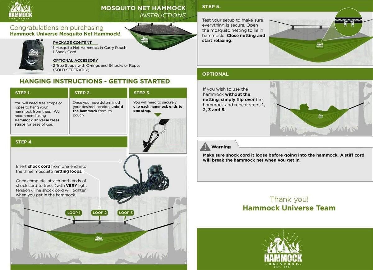 Mosquito Net Hammock 210T