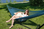 XL Thick Cord Mayan Hammock with Universal Stand
