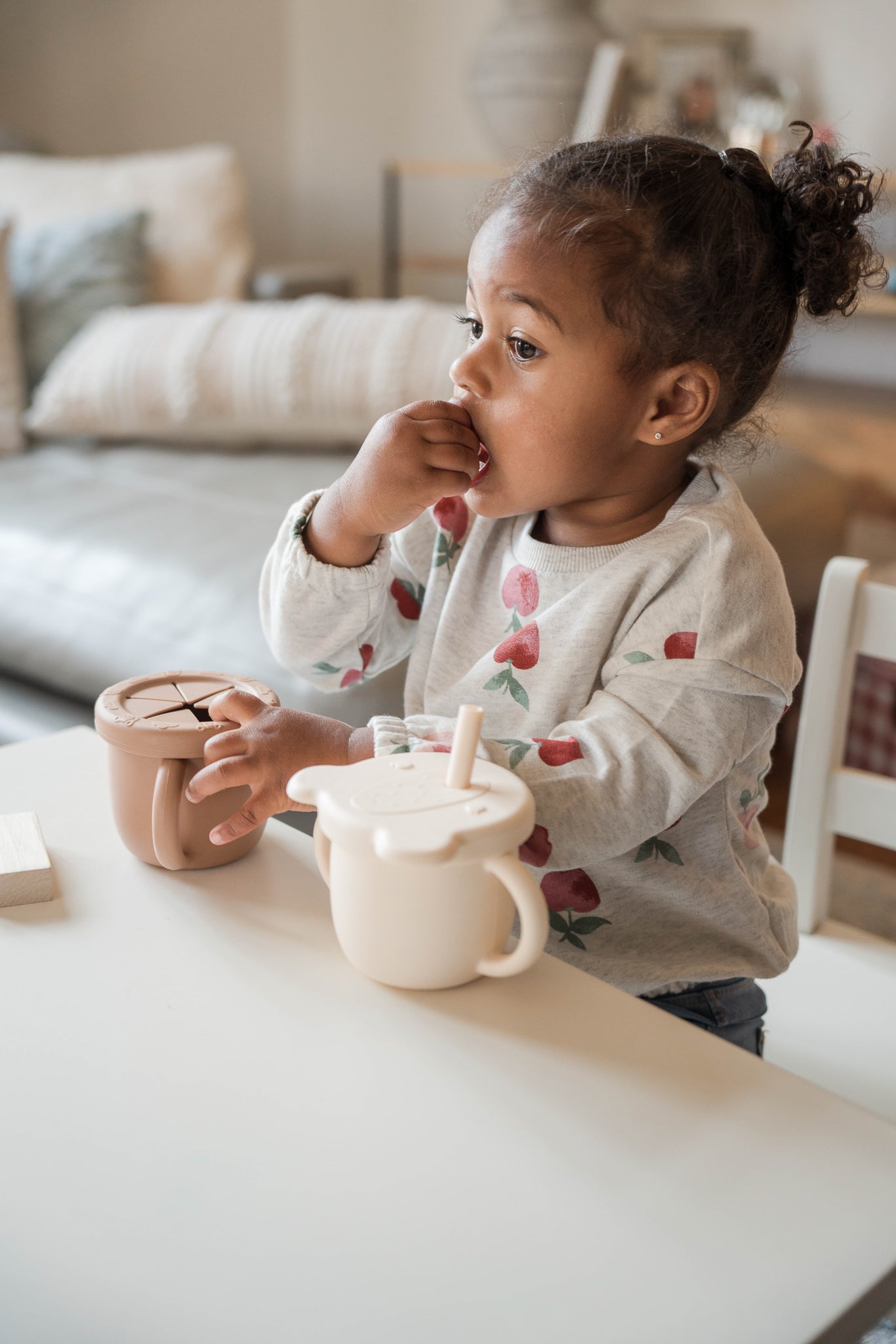 2-in-1 Silicone Kids' Cup | Snack and Drink