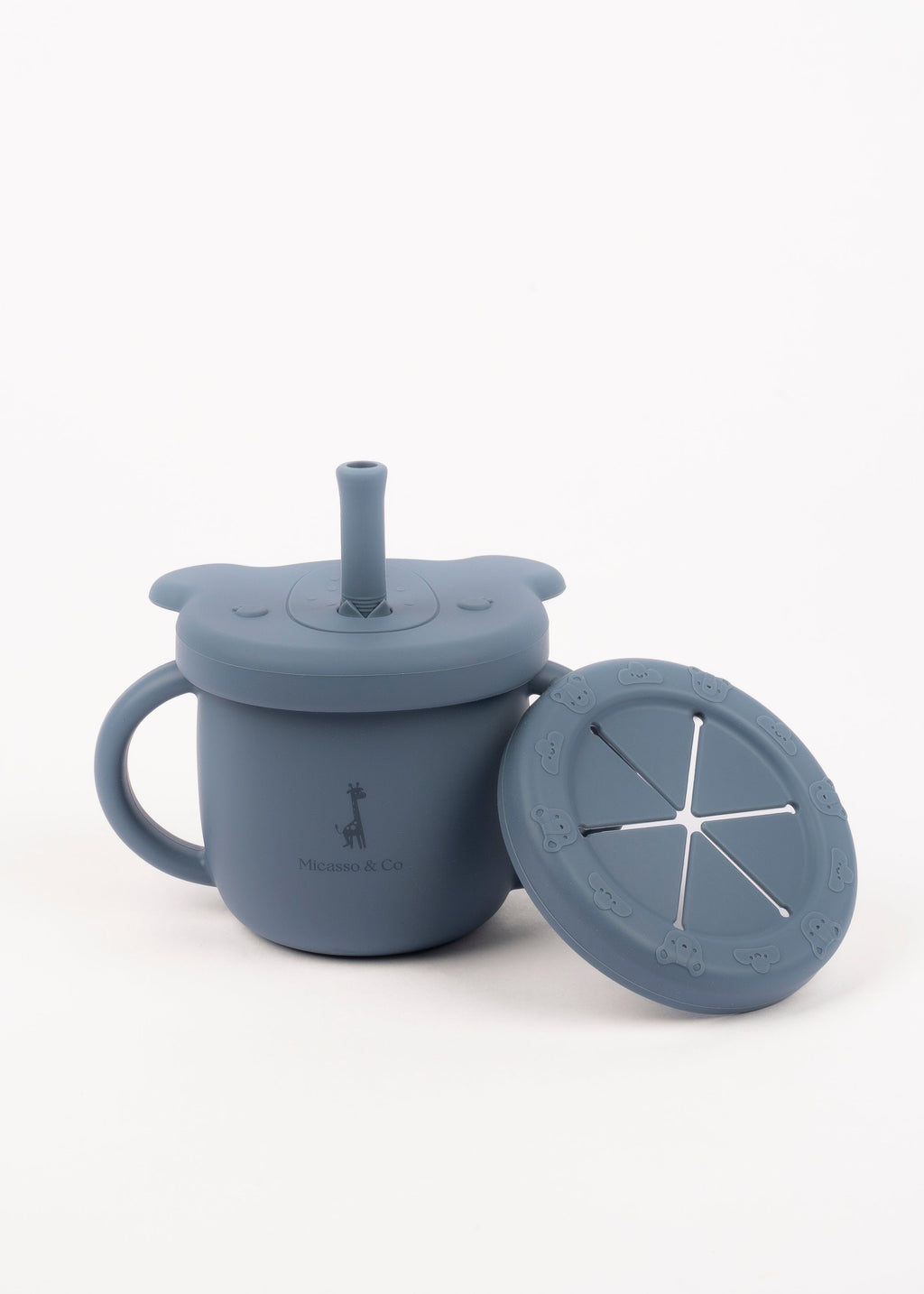 2-in-1 Silicone Kids' Cup | Snack and Drink