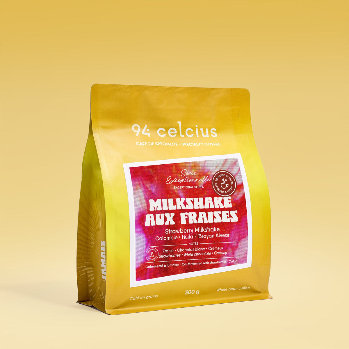 Strawberry Milkshake (Brayan Alvear) — Colombia, strawberry co-fermented