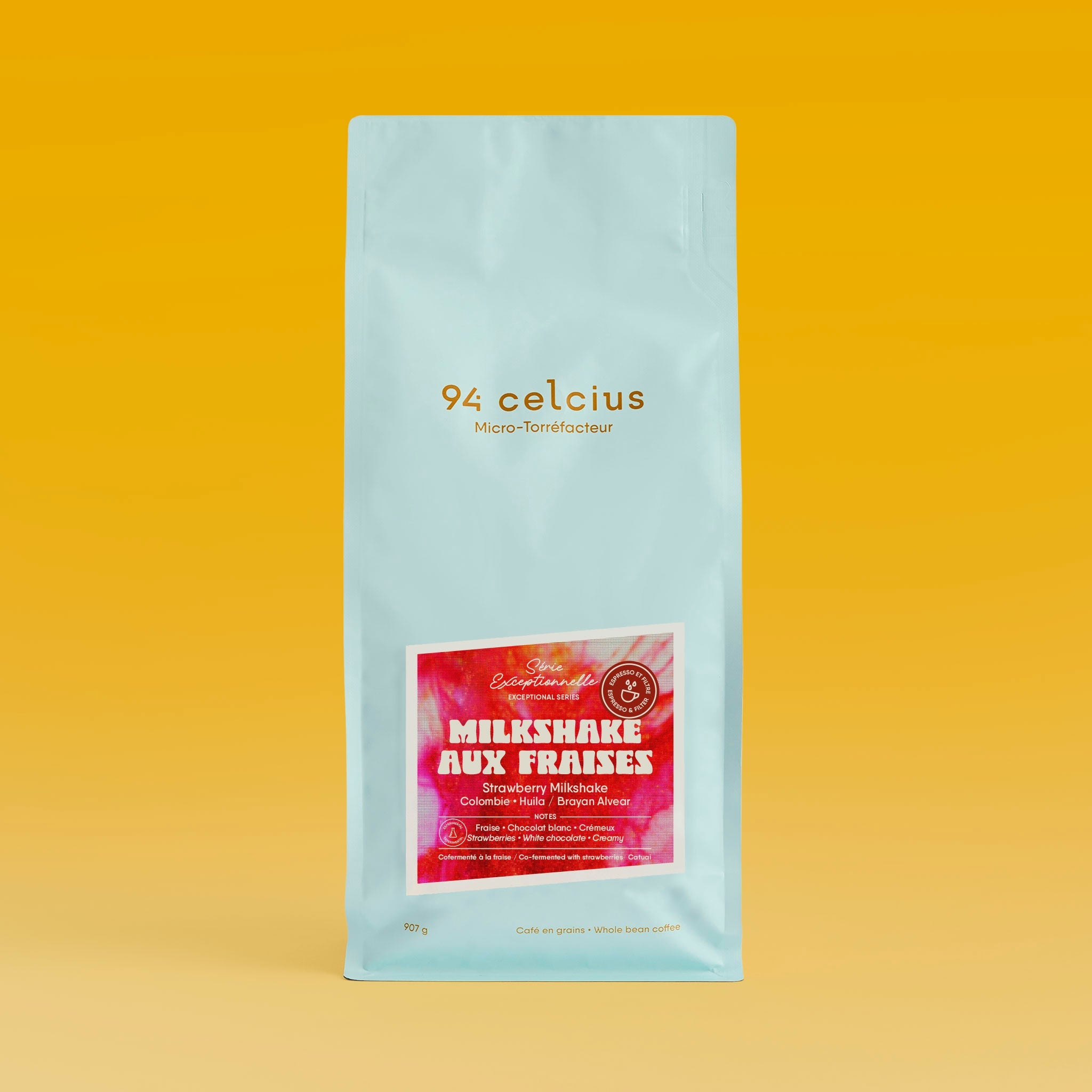 Strawberry Milkshake (Brayan Alvear) — Colombia, strawberry co-fermented