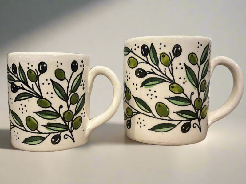 Mug Handcrafted Palestine Ceramic Mug Olive Harmony