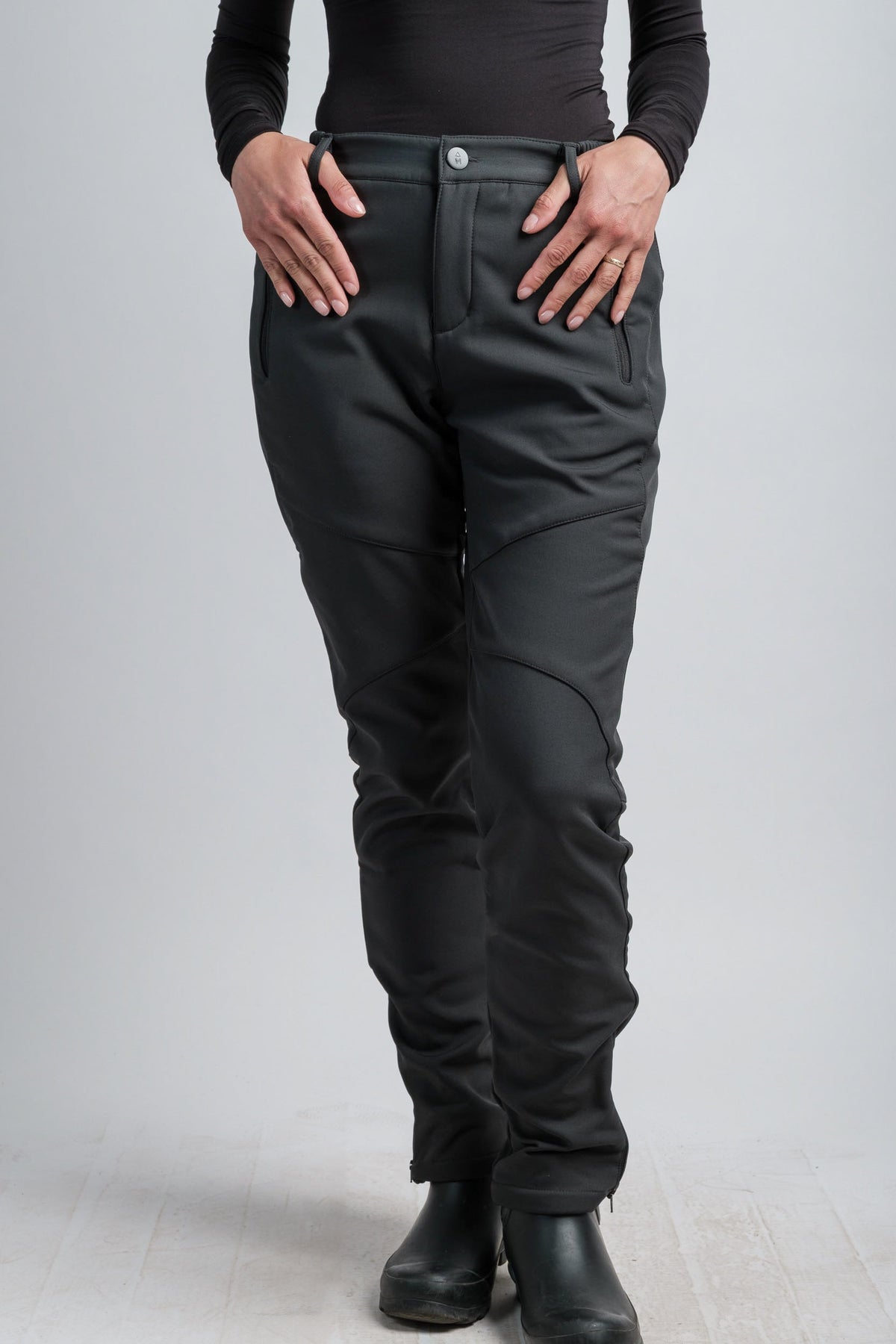 Women's Gray High Waist V2 Adventure Water Resistant Pants