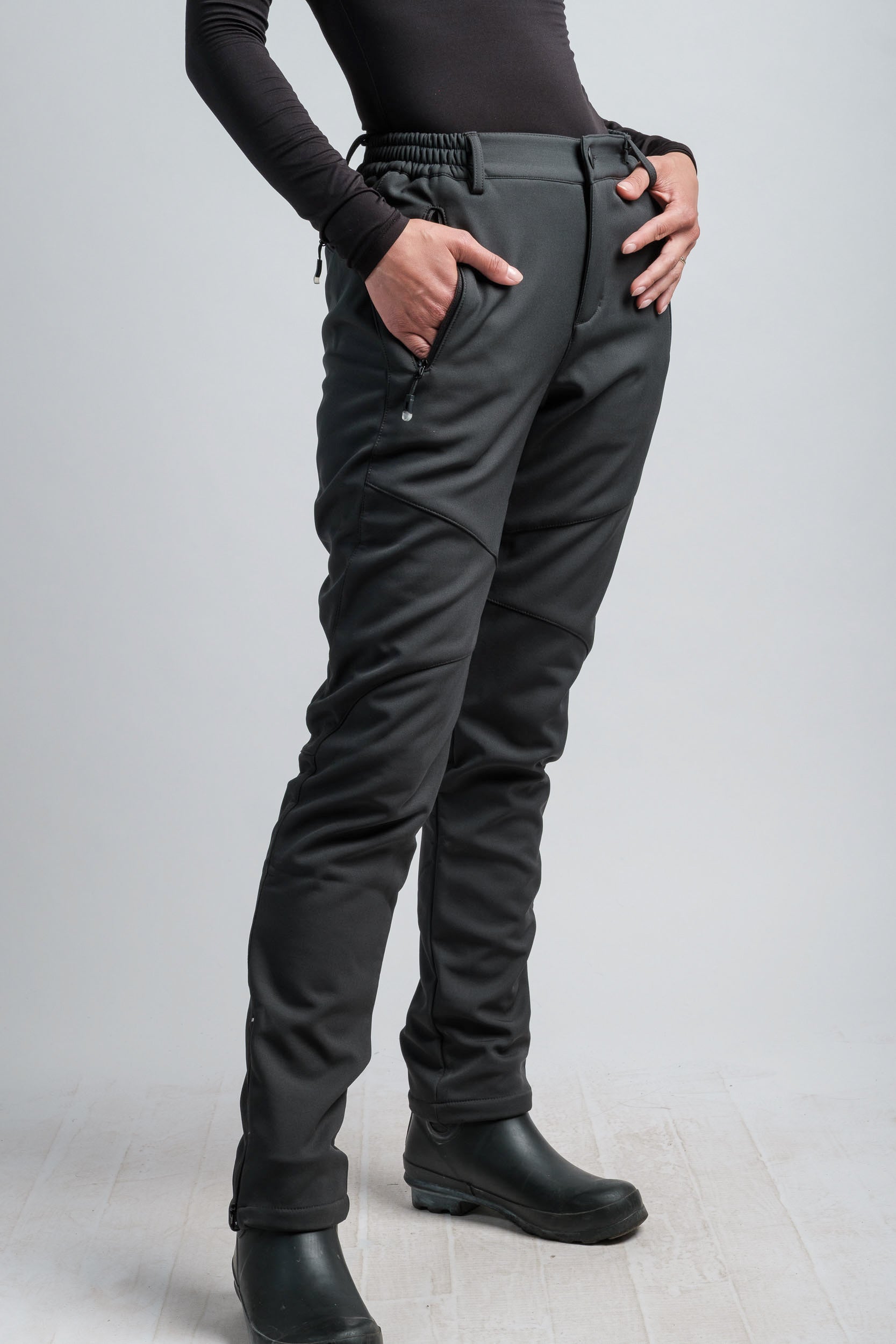 Women's Gray High Waist V2 Adventure Water Resistant Pants