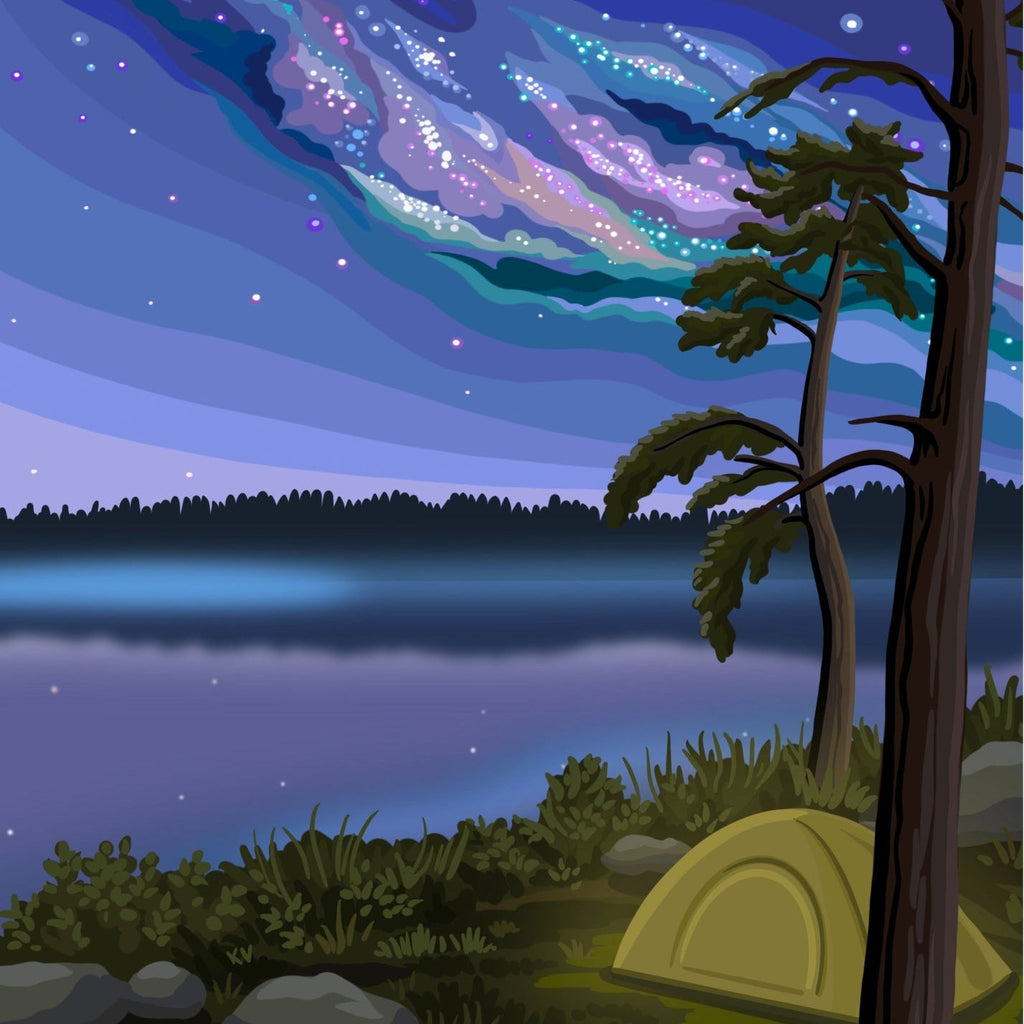 Northern Camping | 1000-Piece Puzzle for Adults | Designed in Canada by Kelsey Voss