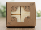 Organic Olive Oil Soap Bar 4-Pack Bars Unscented Handmade No-chemicals Soap Bar