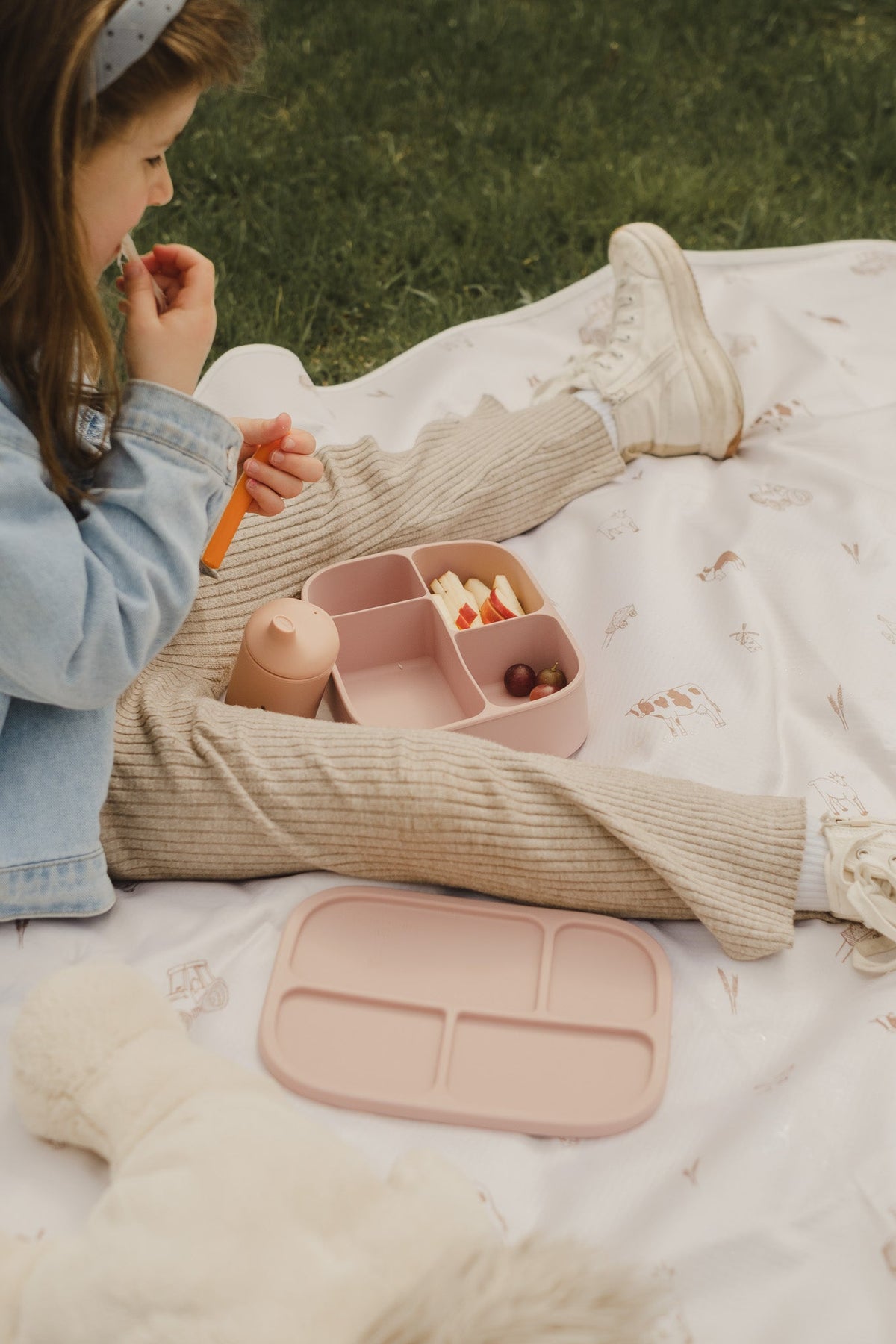 Silicone Bento Lunch Box | 4 Compartments