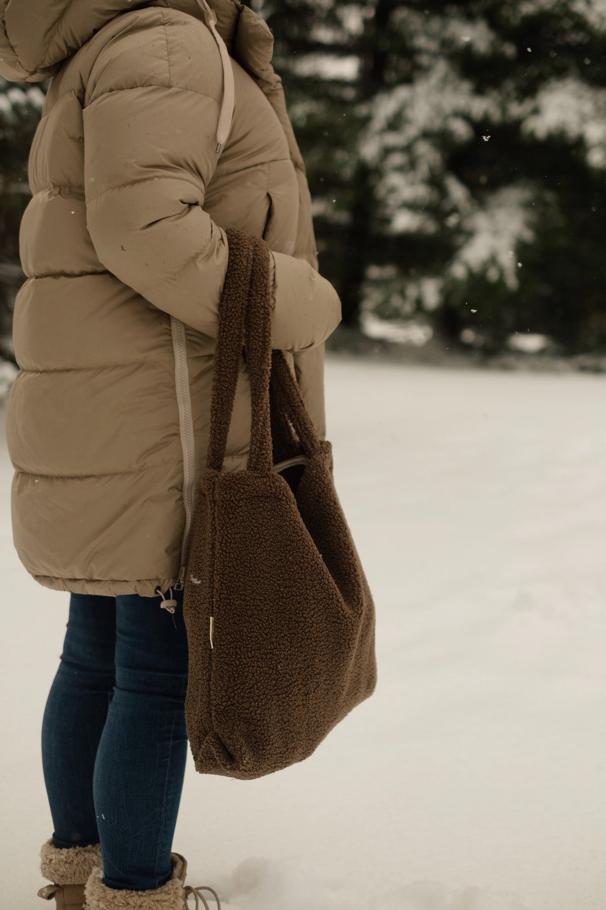 Teddy Fleece Tote