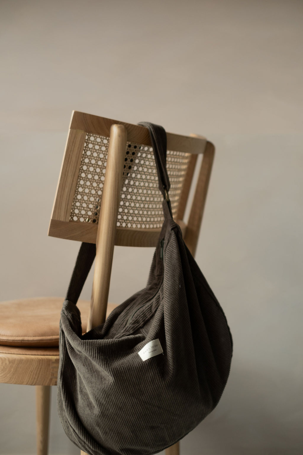 Corduroy Crescent Bag | Adjustable Strap