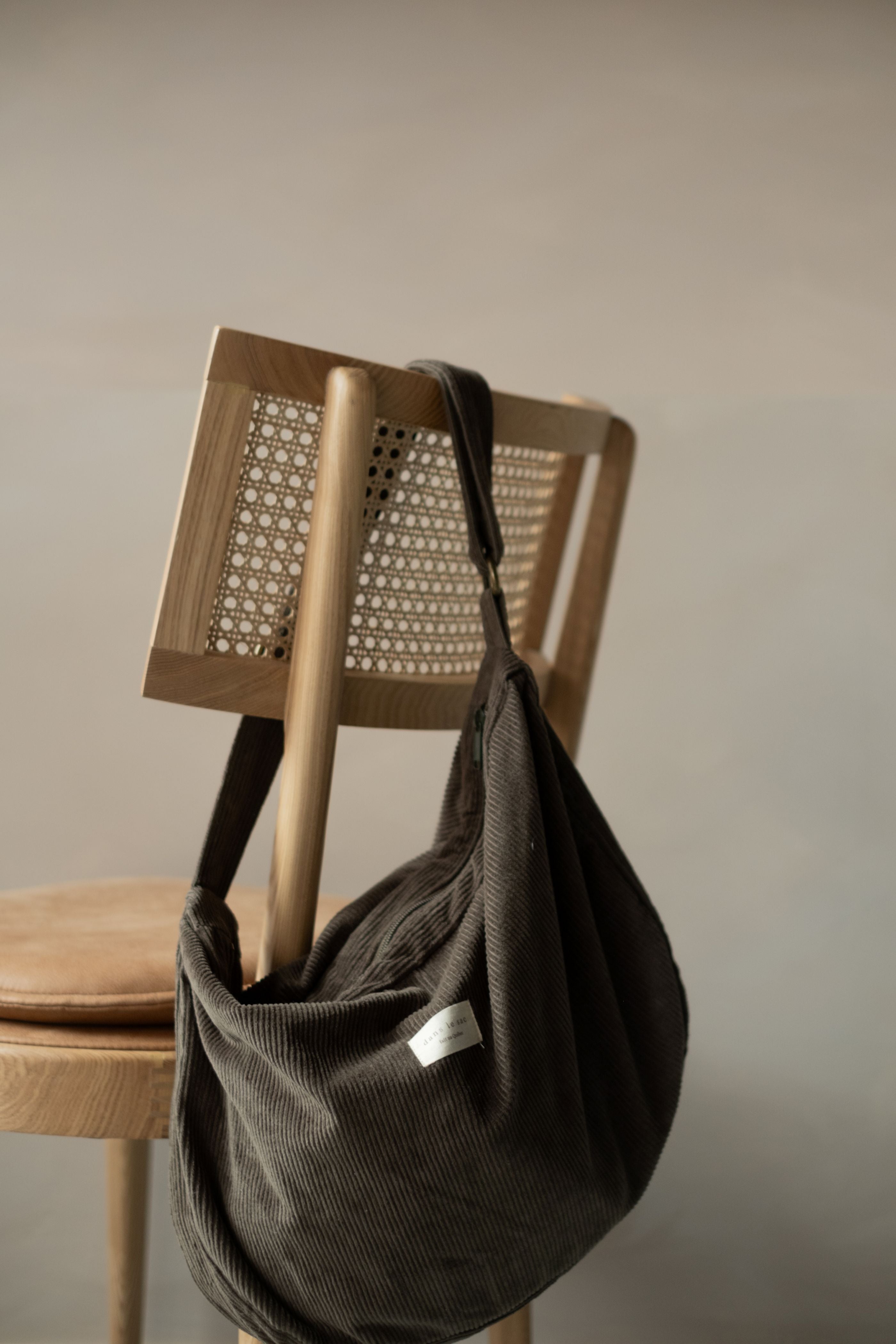Corduroy Crescent Bag | Adjustable Strap