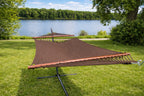 Deluxe Polyester Rope Hammock with 3-Beam Stand