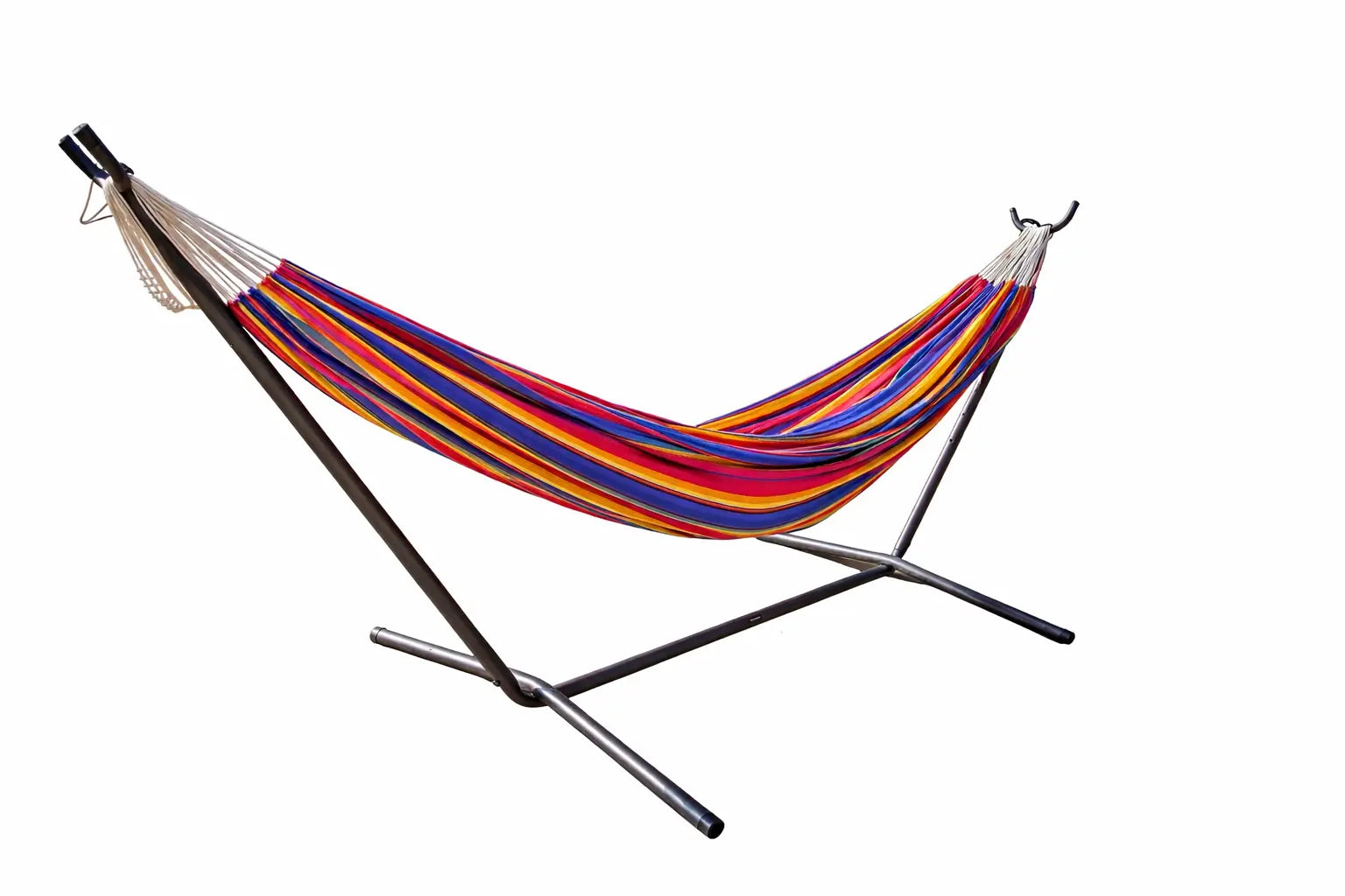 Premium Brazilian Style Double Hammock with Universal Stand