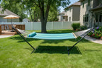 Deluxe Quilted Hammock with 3-Beam Stand