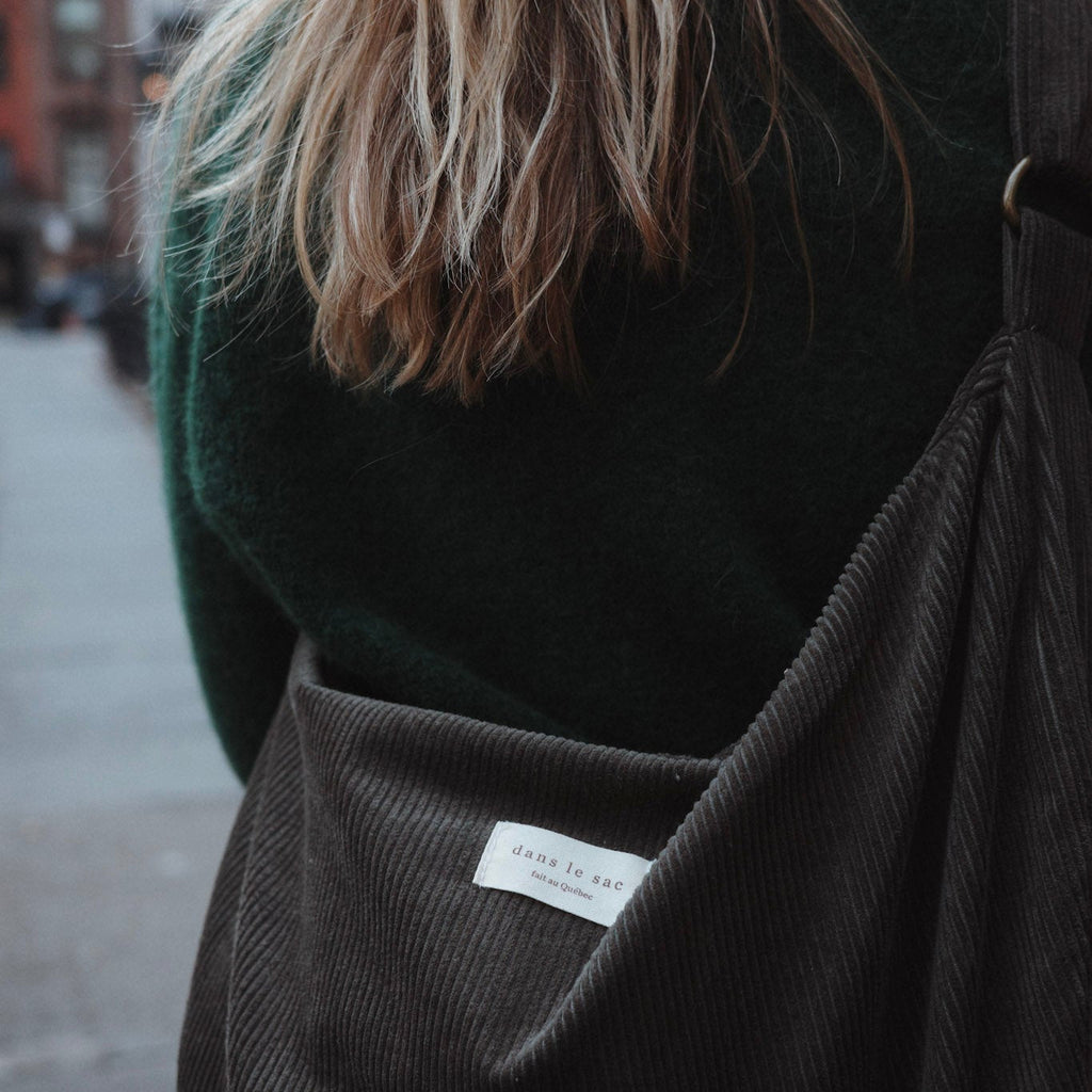 Corduroy Crescent Bag | Adjustable Strap