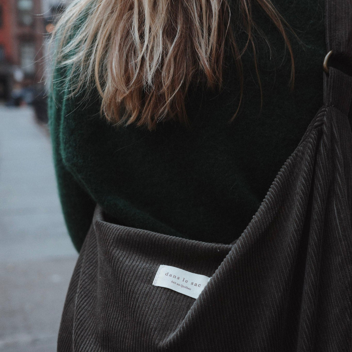 Corduroy Crescent Bag | Adjustable Strap