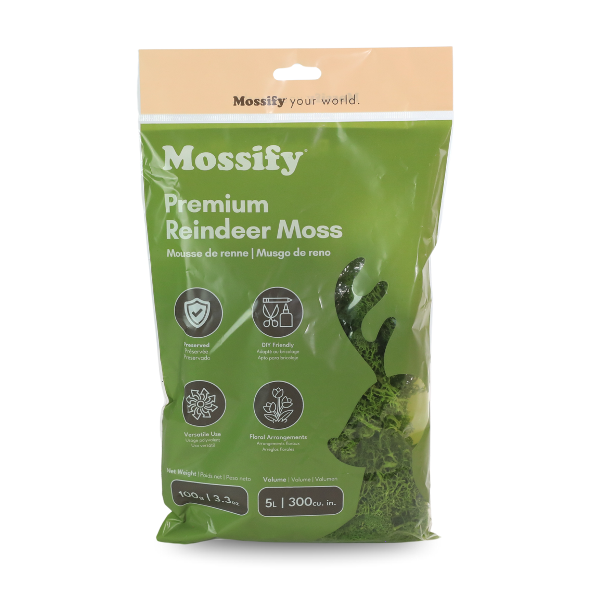 Premium Reindeer Moss Bag