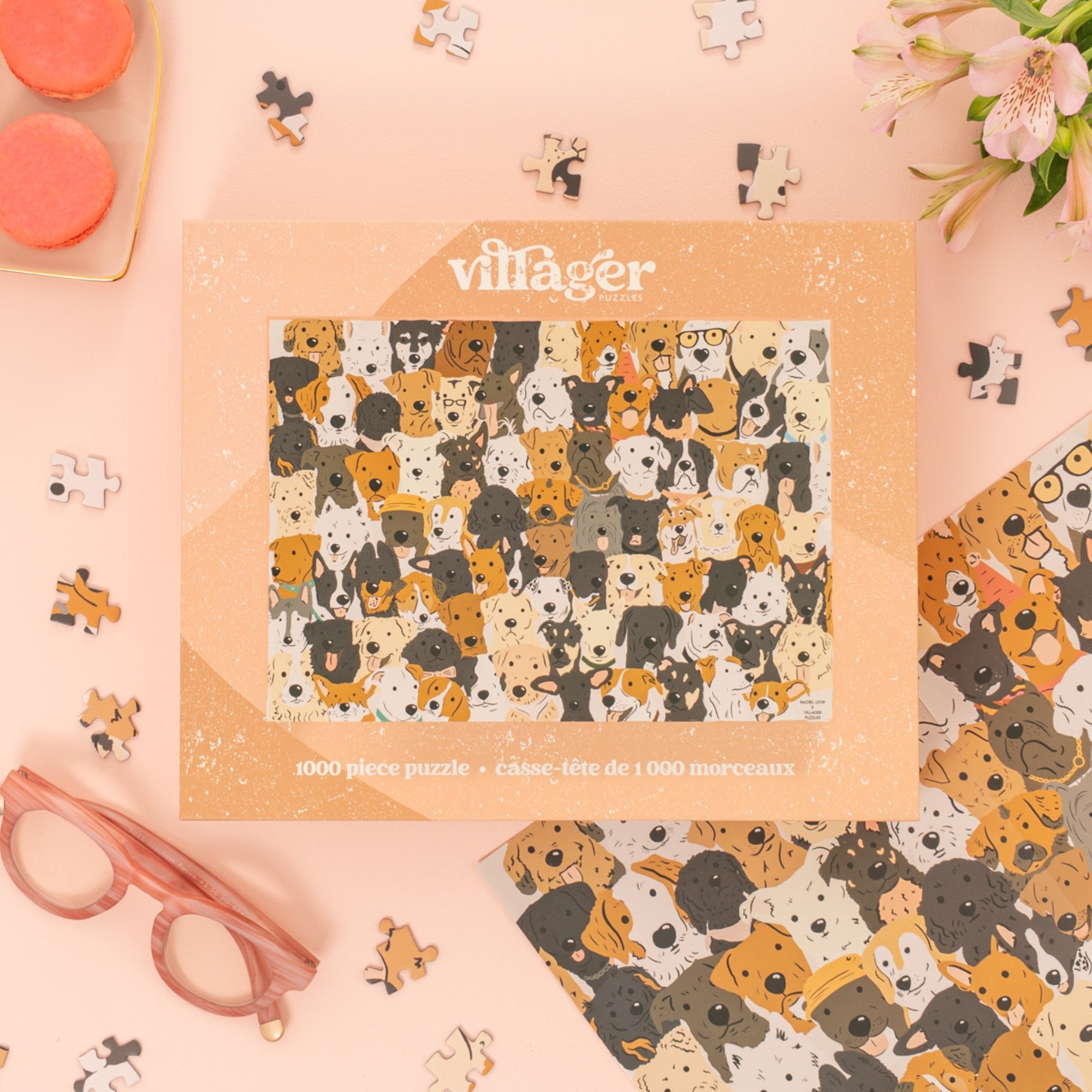 Rescue Dogs | 1000-Piece Puzzle for Adults | Designed in Canada by Rachel Lyon