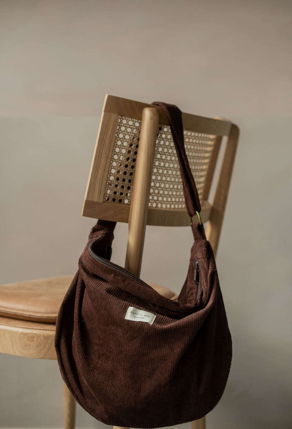 Corduroy Crescent Bag | Adjustable Strap