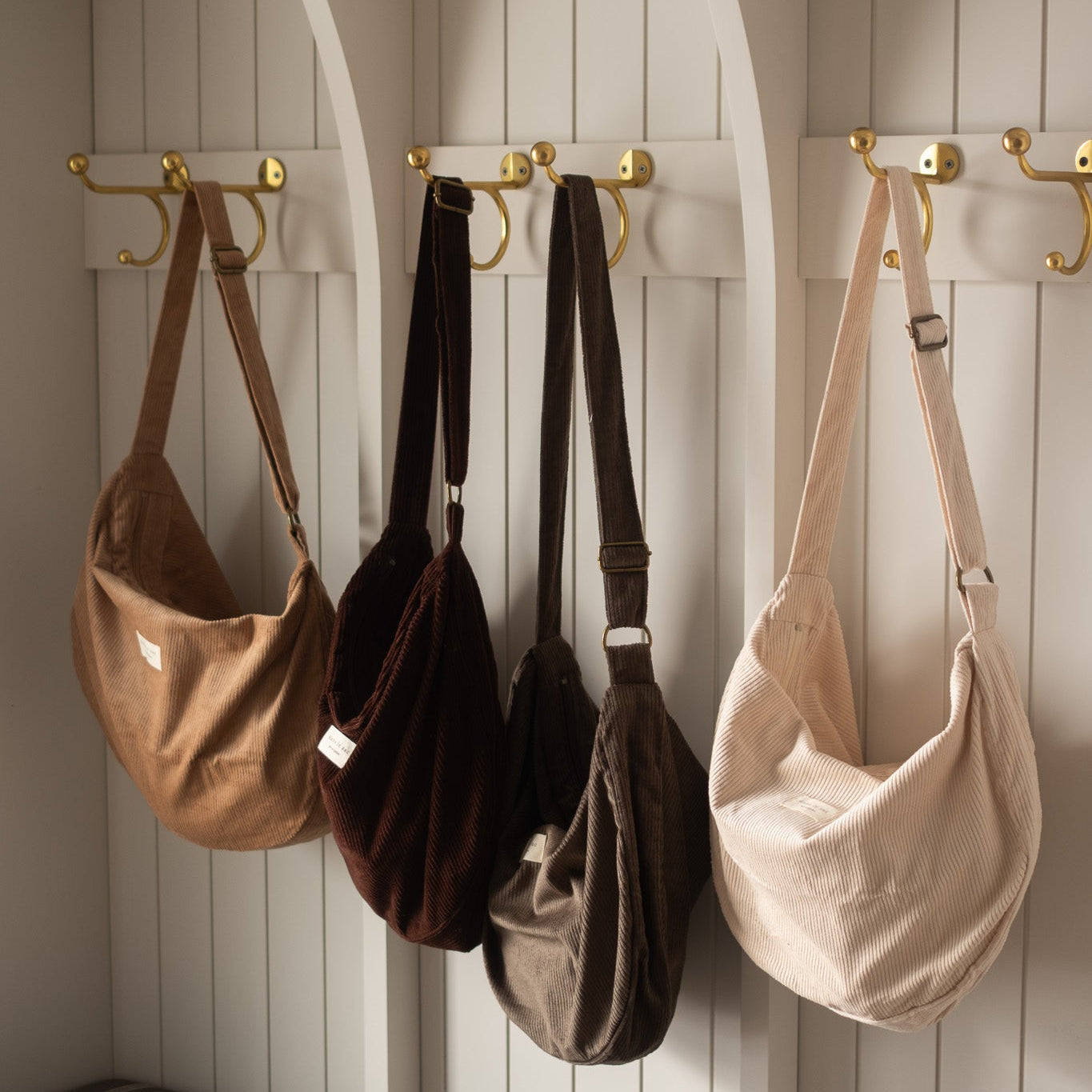 Corduroy Crescent Bag | Adjustable Strap