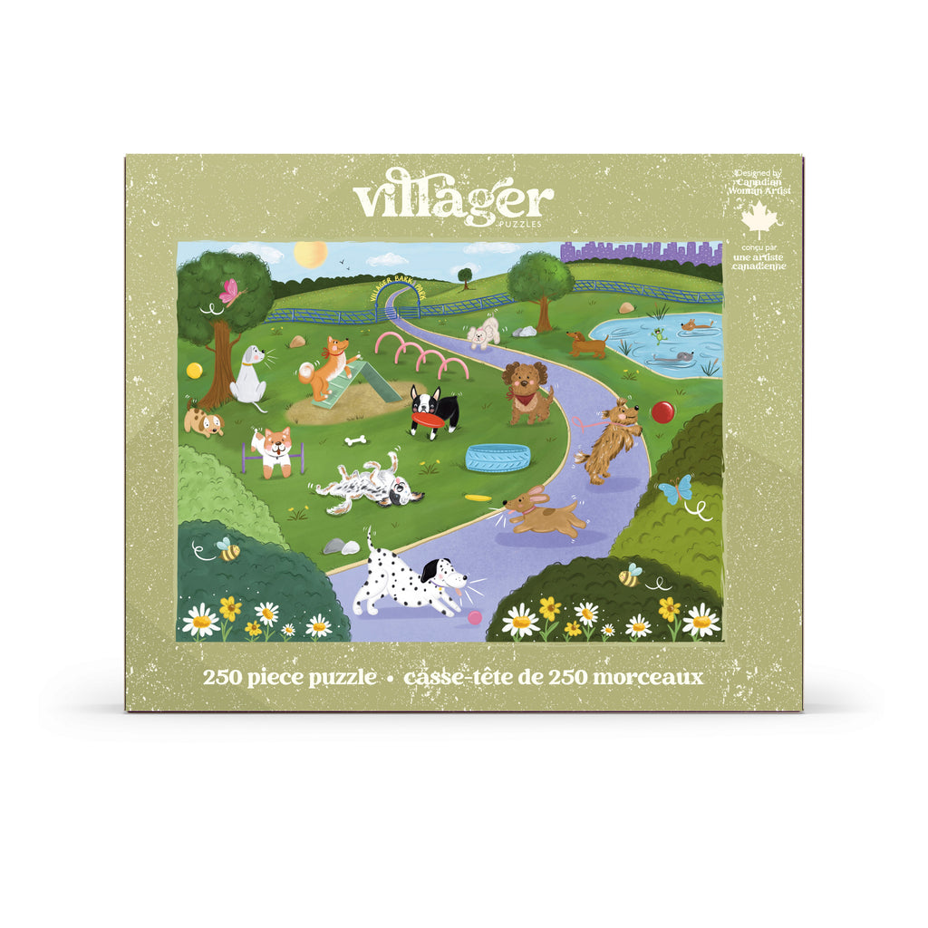 Bark Park | 250 Piece Puzzle | Kids & Adults | Designed in Canada by Denise Foley