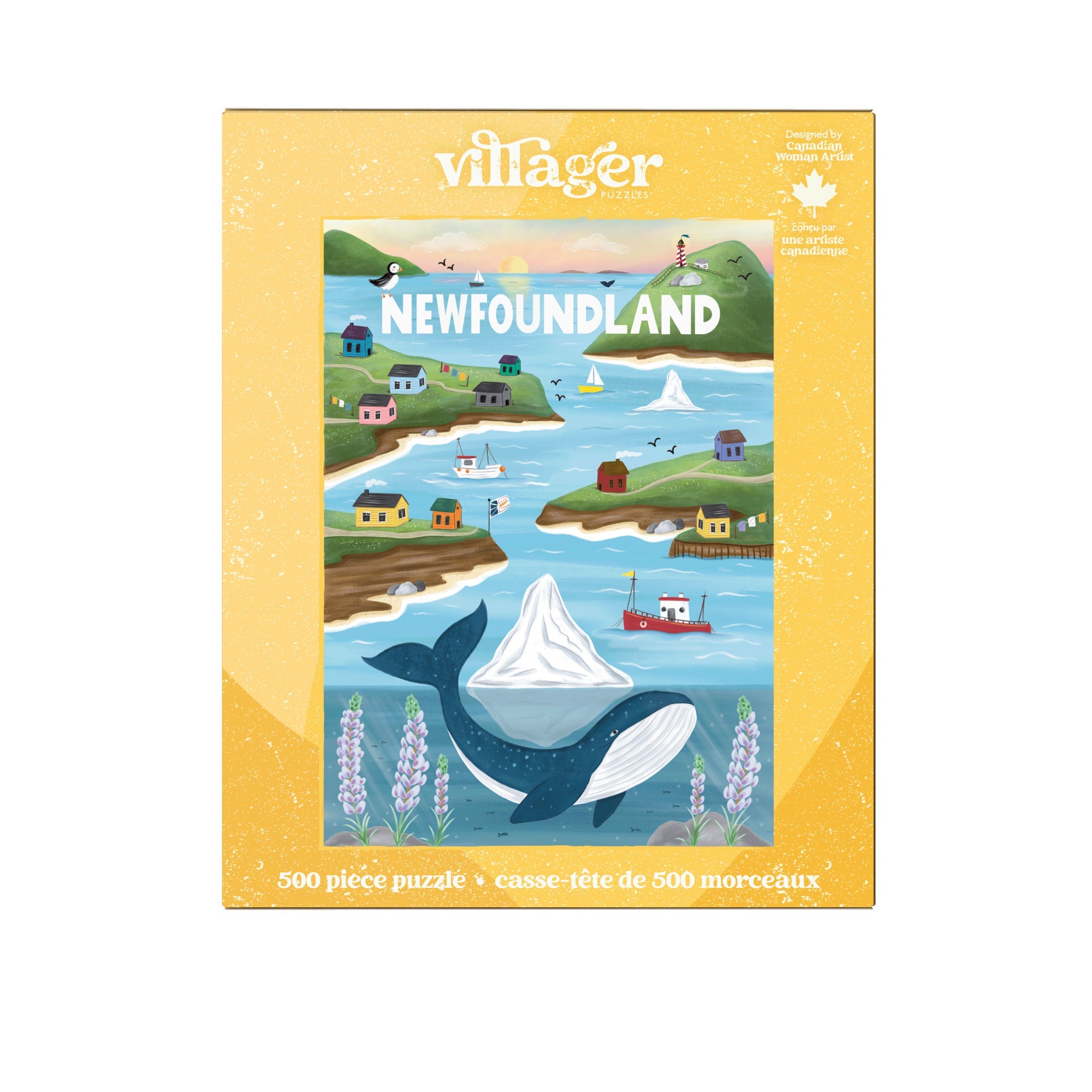 Newfoundland Sites | 500-Piece Puzzle for Adults | Designed in Canada by Denise Foley