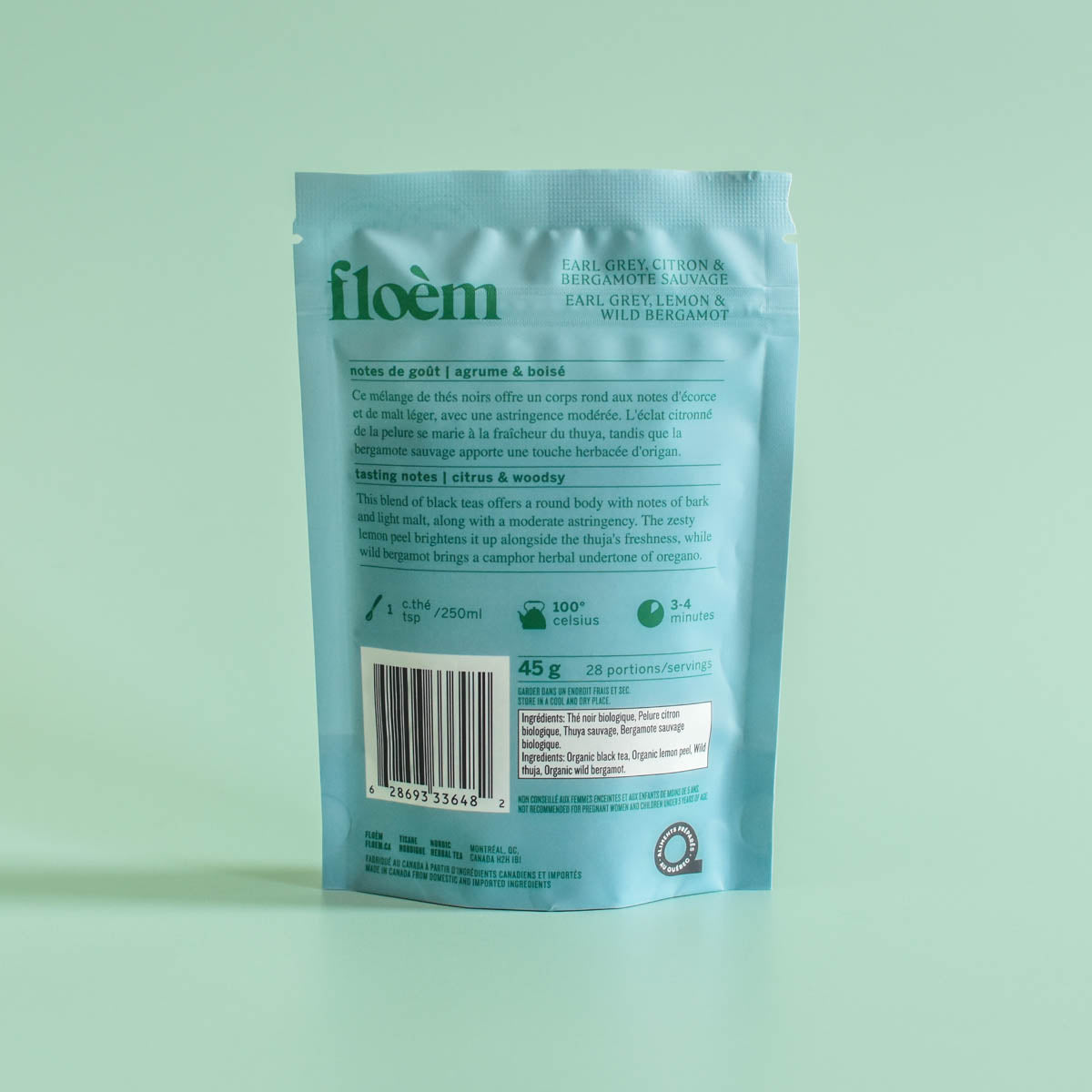 Loose-Leaf Tea — Earl Grey Black Tea, Lemon & Wild Bergamot